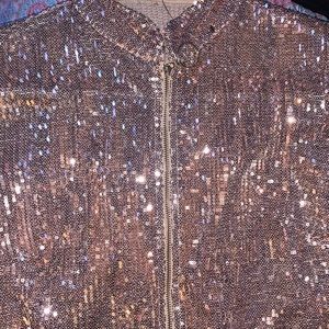 Fashion nova - Rose gold sequence jumpsuit